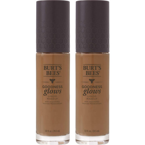 2 Pack Chestnut Burt's Bees Goodness Glows Liquid Makeup