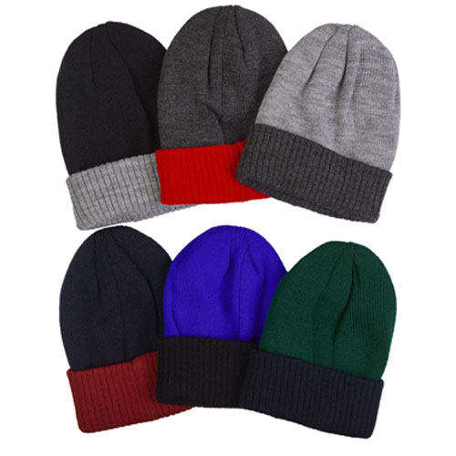 6 Pack Kid's Acrylic Beanie