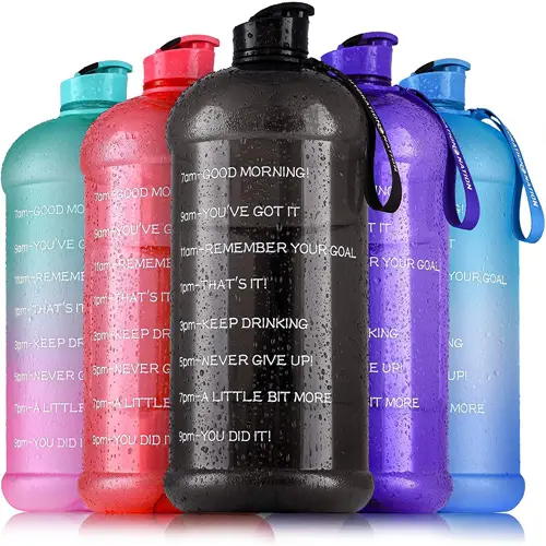 Hydration Nation 1 Gallon Water Bottle With Motivational Time Reminder