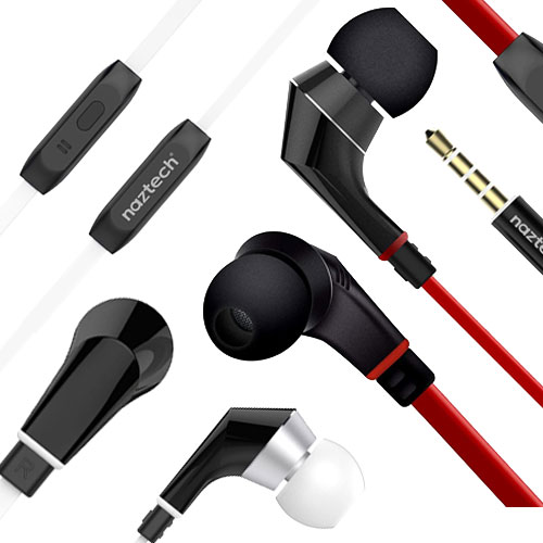 Naztech NX80 Stereo Earphones with Mic 3.5mm