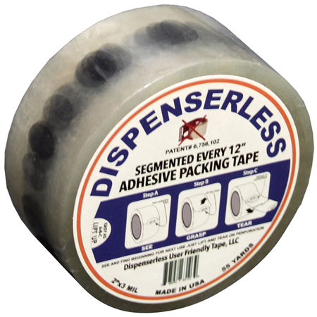 Dispenserless Packing Tape - 55 Yards