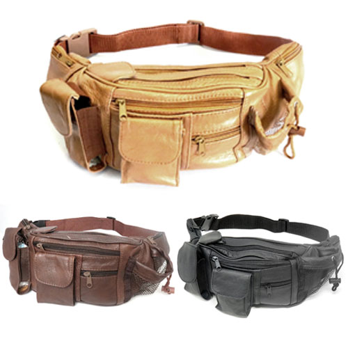 Leather Fanny Pack Unisex - Assorted Colors