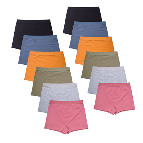 Ladies Cotton Boyshorts Pack Of 6 And 12