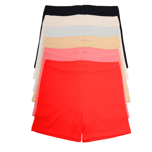 Angelina Cotton Safety Boxer Short Panties (6-Pack)
