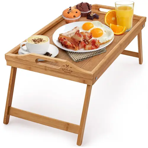 Bamboo Breakfast In Bed Tray Table