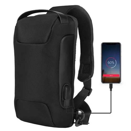 Men's Sling Backpack Waterproof Anti Theft Shoulder Crossbody Chest Bag Messenger Sling Bag Daypack 