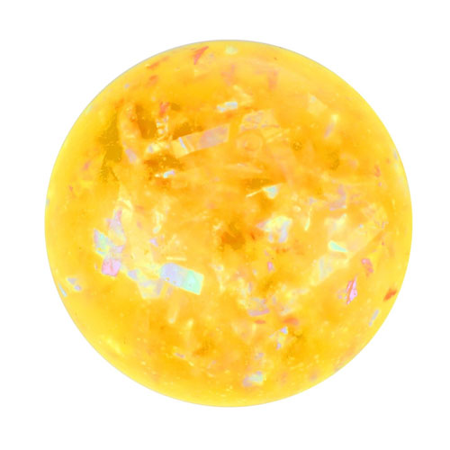 Arggh! Medium Glitter Yellow Stress Ball