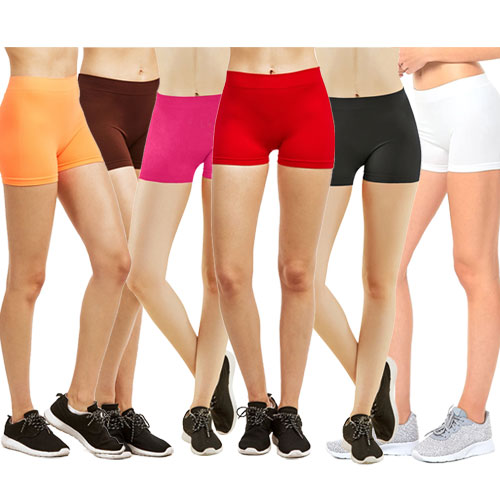 7 Pack Ladies Nylon 10" Leggings