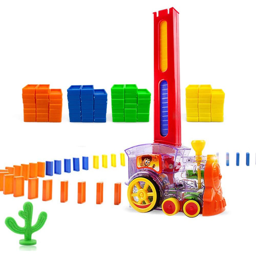 Domino Blocks Train Set Building And Stacking Toy Boys Girls Creative Gifts