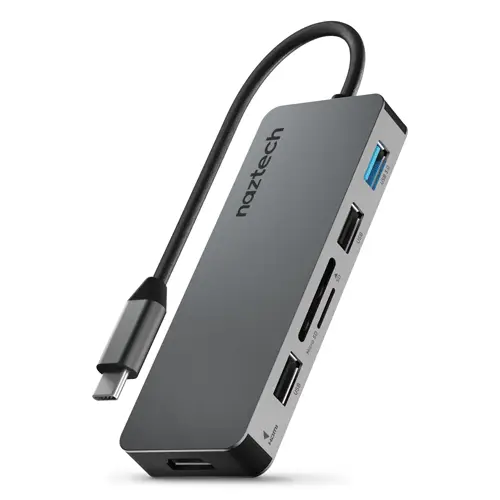 Naztech MaxDrive7 Universal USB-C Adapter Hub Space Grey