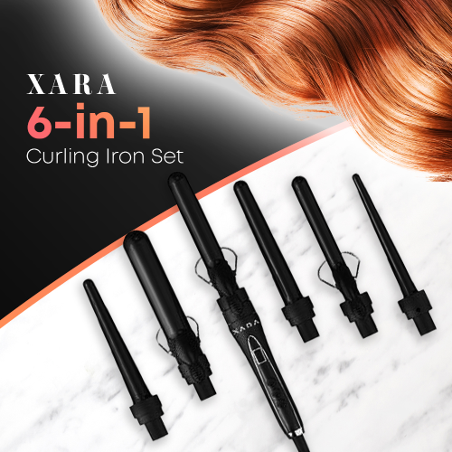 XARA 6-in-1 Curling Iron Set