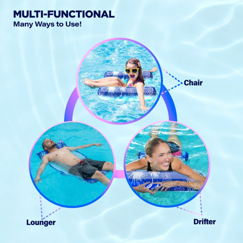 Pool Hammock All-in-One Floatie Lounger