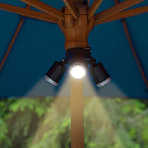3 Spotlight Umbrella Solar LED Light
