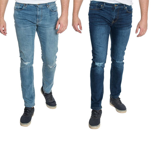 Men's Knee Rip Taper Jeans