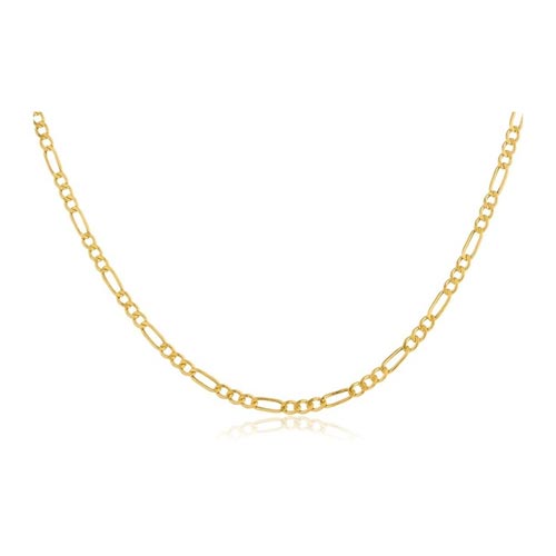 14K Gold 2mm Italian Figaro Chain Necklace
