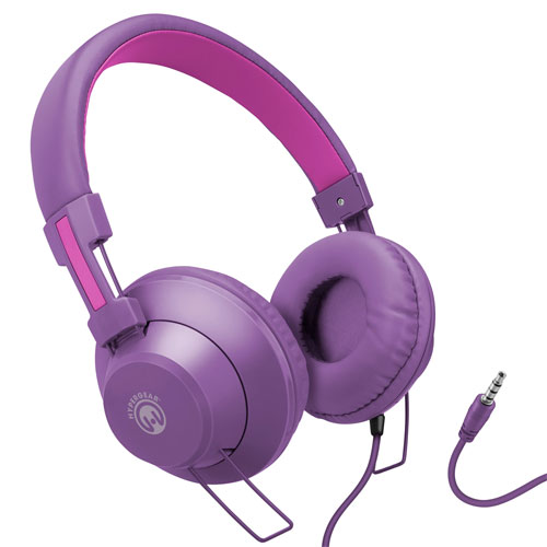 HyperGear V50 Headphones W/mic 3.5mm Purple / Pink