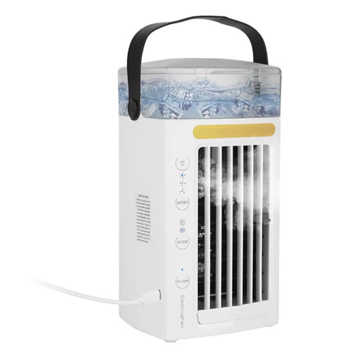 Portable 4-in-1 Air Cooler: Mist Cooling, 3 Speeds, Nightlight