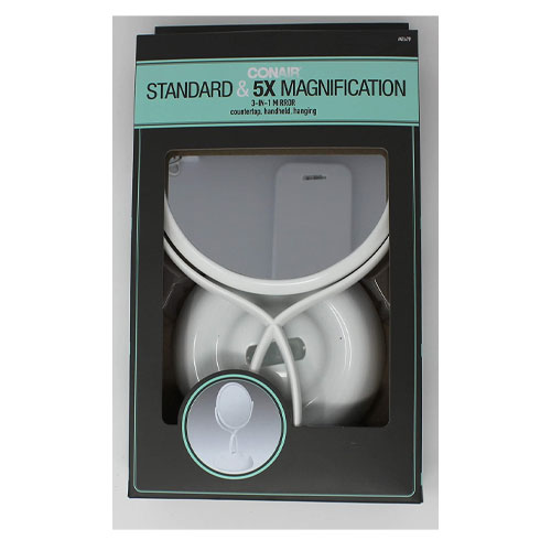 2 in 1, Standard & 5X Magnification mirror