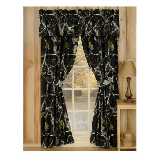 AP Black Rod Pocket Curtains
