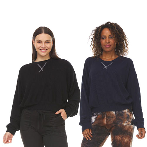 Women's 2 Pack Waffle Sweater Perfect For Everyday