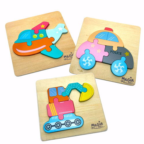 Transportation Puzzle - Set Of 3