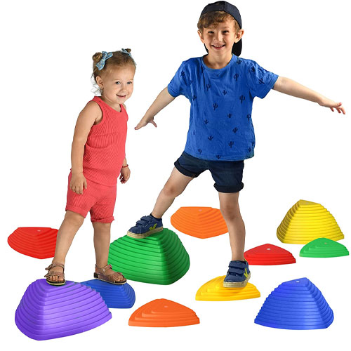 Stepping Stones Kid Friendly Balance Blocks - 11 Piece Set