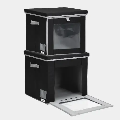 Organizeme 2pk Dual Access Bin (2 Small, Large)