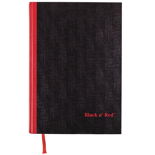 Black N' Red Casebound Hardcover Notebook Pack Of 6
