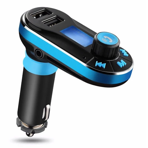 Wireless FM Transmitter With Dual USB Charger Hands-free Call, MP3 Player, Aux-in, LED Display