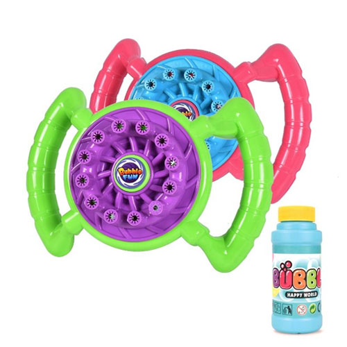 Bubble Machine Steering Wheel Automatic Bubble Blower Gun