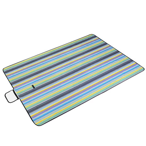 60" x 78" Waterproof Picnic Blanket Handy Mat with Strap Foldable Camping Rug for Camping Hiking Gra