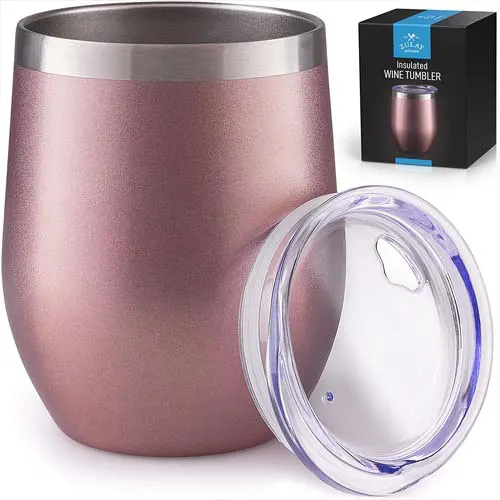 12oz Insulated Wine Tumbler With Lid