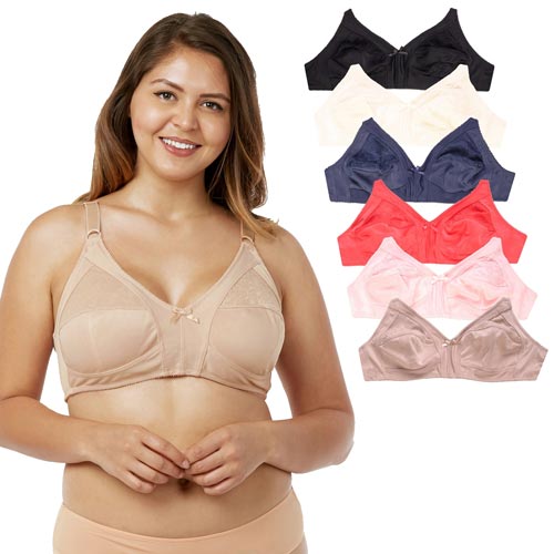 6 Pack Ladies Wireless Bra