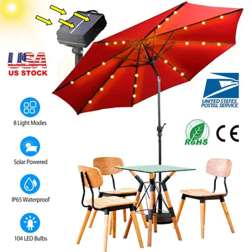 SolarEK Outdoor Solar Umbrella Lights