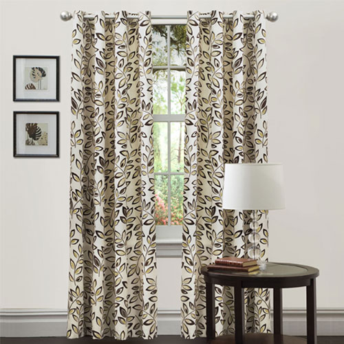 Jaquez Nature Floral Room Darkening Rod Pocket Single Curtain Panel