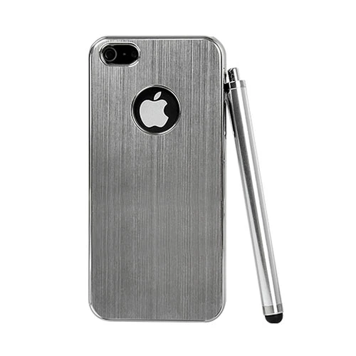 Luxury Brushed Metal Aluminum Chrome Hard Case For iPhone 5
