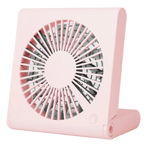 Portable USB Rechargeable Desk Fan - Low Noise, 3 Speeds, Battery Operated - Ideal for Office