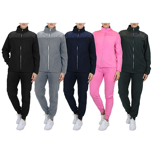 Women's 2-Piece Fleece Hoodie And Jogger Matching Set