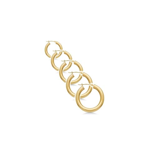 14K Solid gold 2.5MM Hoop Earring