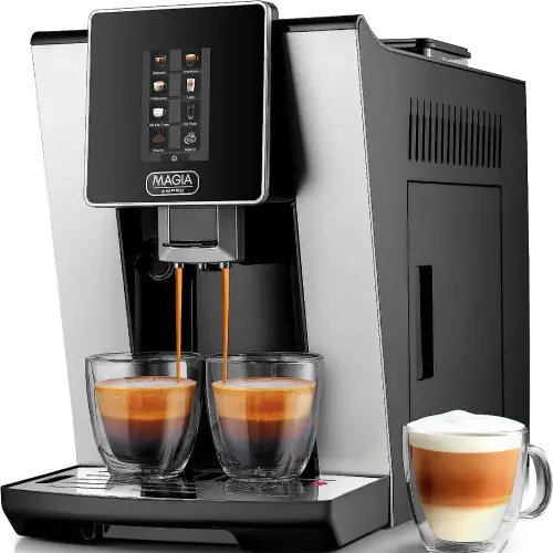 ZK Magia Automatic Coffee Machine - AMPRO - Black Silver