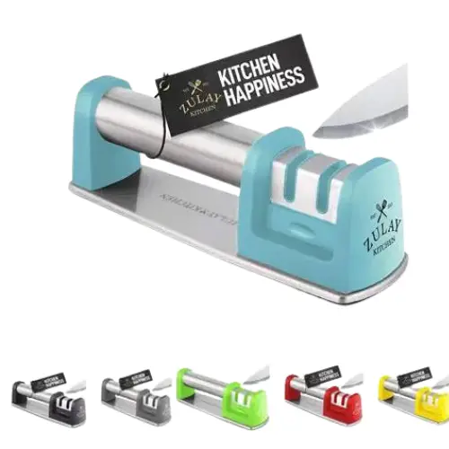 Zulay Kitchen Knife Sharpener (2-Stage Knife Sharpening)