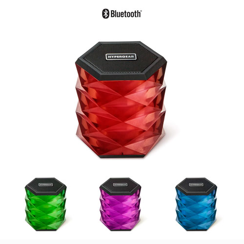 HyperGear LYTE Mini Wireless LED Speaker - Black