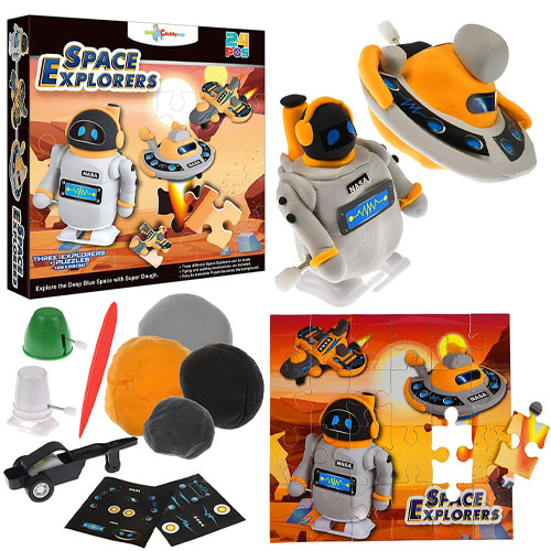 Super Dough Space Explorers Modeling Art Kit