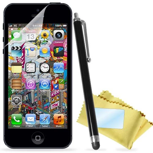 Stylus Pen And Screen And Back Protector Close Kit