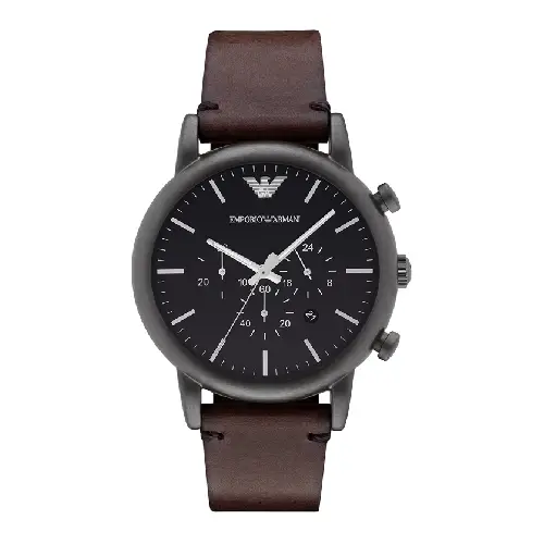 Emporio Armani Men's AR1919 Dress Brown Leather Watch