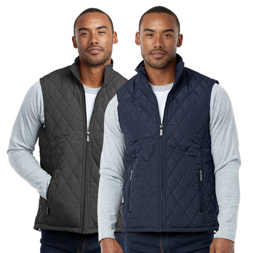 ET TU MEN'S DIAMOND QUILTED PUFFER VEST