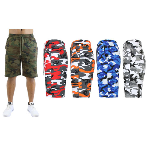 Men's Slim Fit  Multiple Designs French Terry Printed Shorts