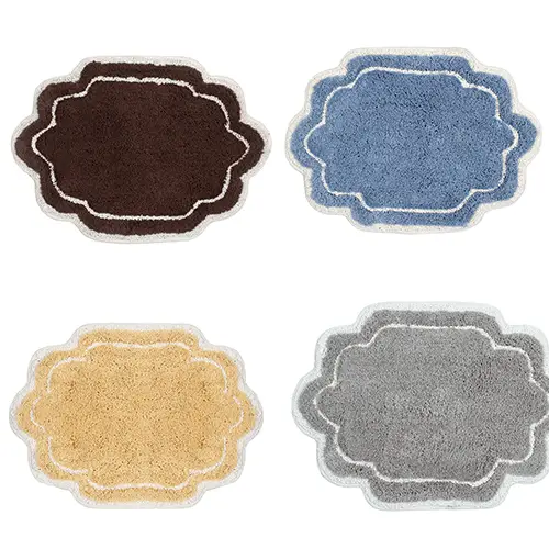 Allure Collection Cotton Tufted Bath Rug
