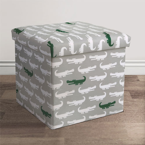 Alligator Collapsible Ottoman Single 15x15x15