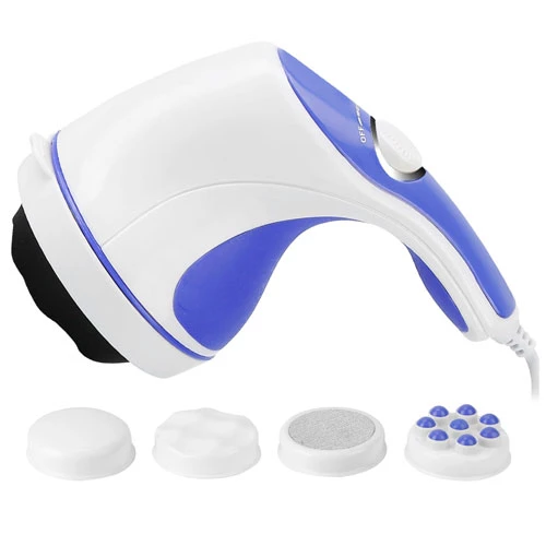 4-in-1 Electric Handheld Body Massager With Interchangeable Heads